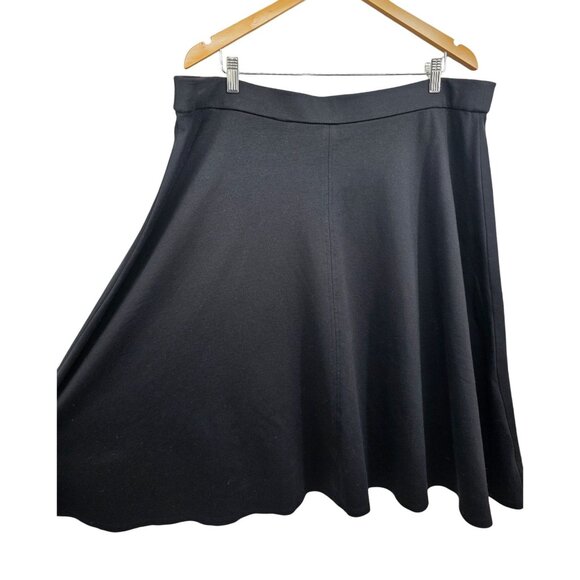 Lane Bryant A-Line Skirt 18/20 Black - Picture 2 of 6